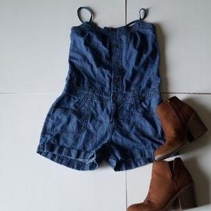 Denim Romper